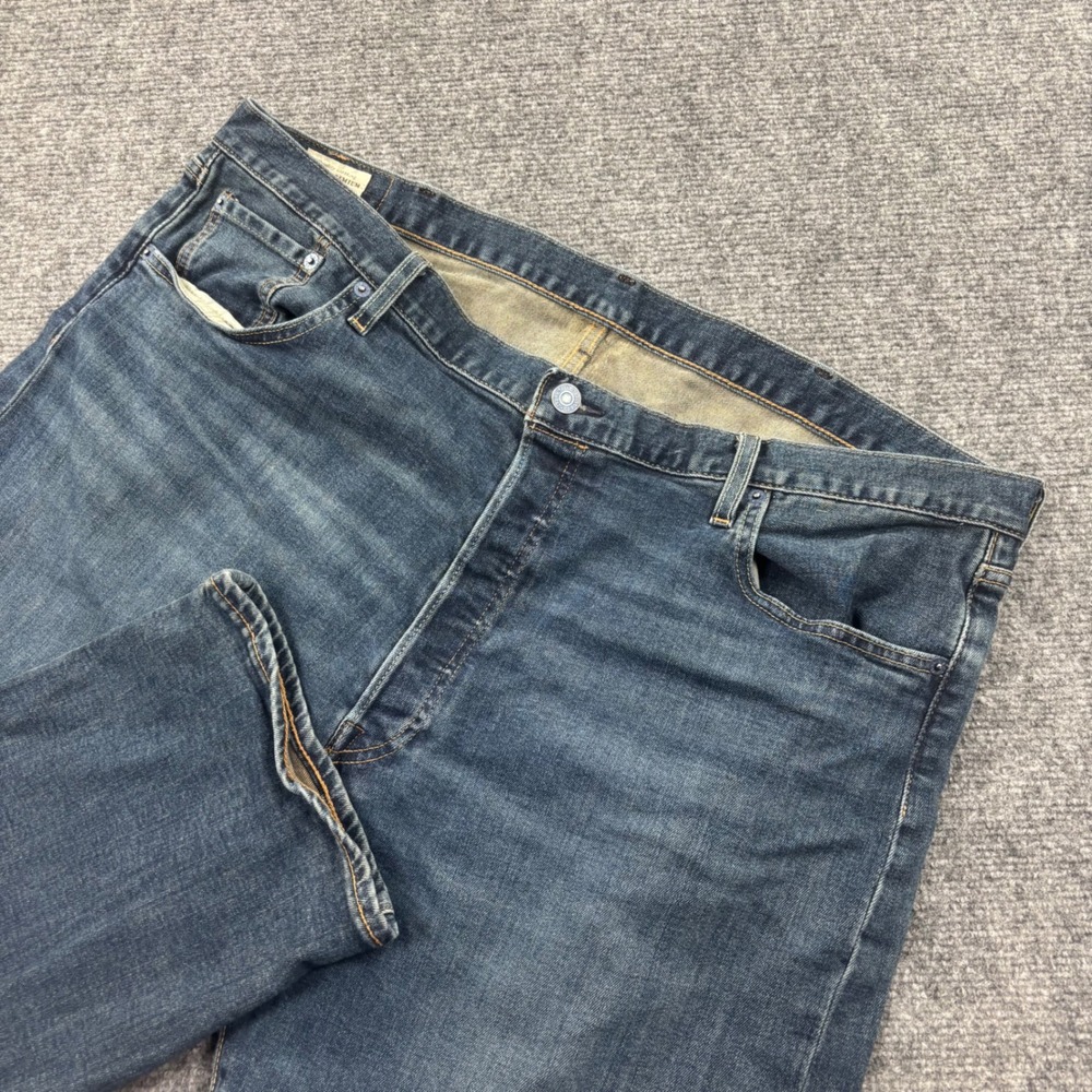 Levis‎ 501 Jeans 42x32 Blue Premium Original Fit Stretch Denim Mens